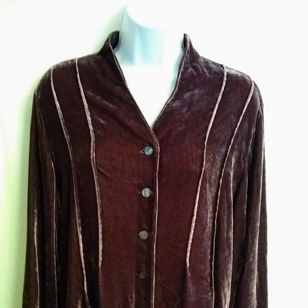 J. Jill Burgundy Tunic Large